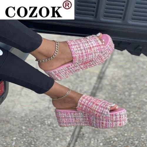 2021 Fashion New Summer Womens Sandals Peep-Toe Shoes Woman High-Heeled Platfroms Casual Wedges For Women High Heels Shoes