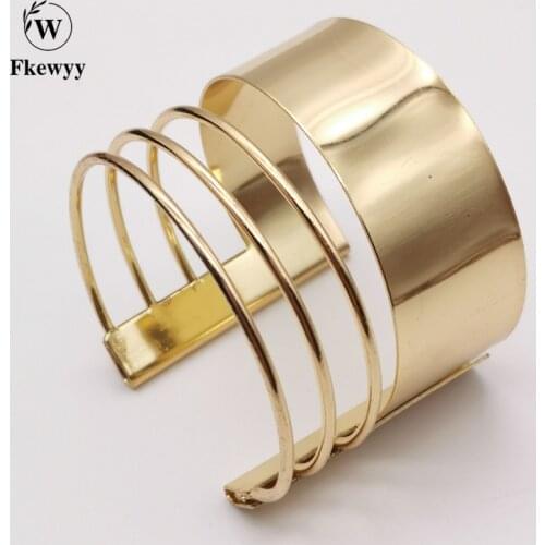 Fkewyy Boho Bracelets For Women Three Layers Luxury Jewelry Gold Plated Fashion Bangles Gothic Birthday Bracelet Accessories