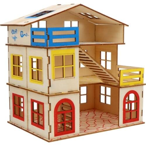 1 Set Hamster Castle Hamster Wooden House Climbing Ladder Hamster Playing Castle Rat Room Cage Exercise Toy With Ladder Board