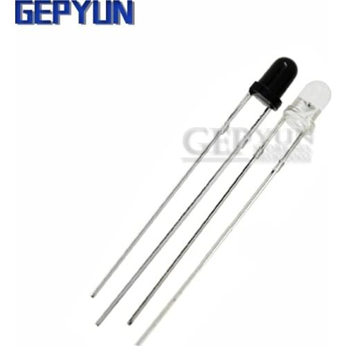 100PCS 3mm 940nm LED infrared emitter and IR receiver diodes EACH 50PCS