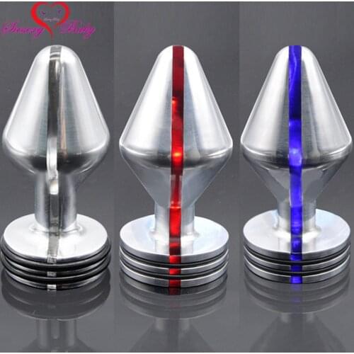 2017 New Arrival Electro Shock Used Stainless Steel Anal Toys Butt Plug Erotic Anus Toys Anal Plug Anus Beads Sex Toys A349