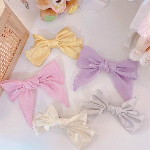 2020 Autumn And Winter Velvet Barrettes 2 Level Big Bow Pearl Hair Clip Korean Ponytail Clip Hairgrip For Women Hair Accessories