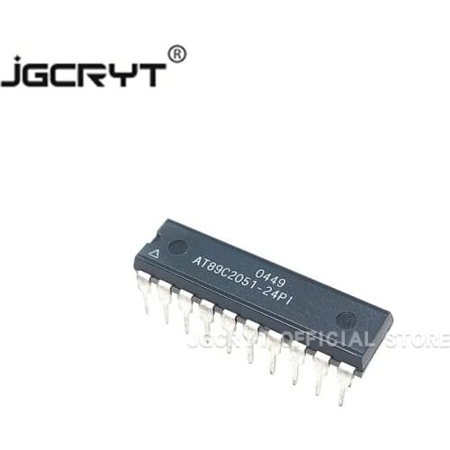 5Unids/lote AT89C2051-24PU/PI microcontroller 8-bit 8051 2K flash memory DIP-20 brand new original