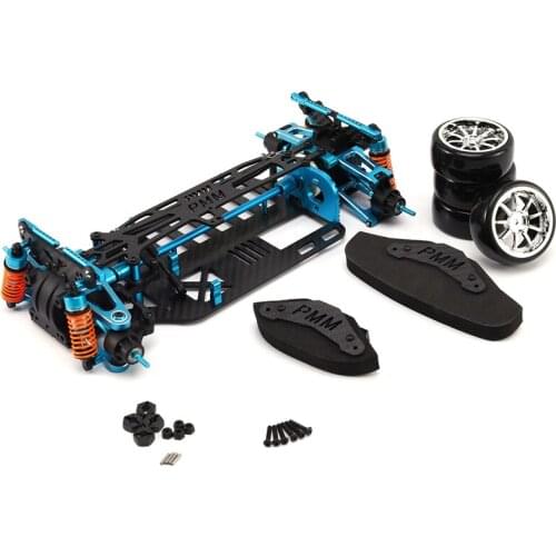 Aluminium Alloy & Carbon Shaft Drive 1/10 4Wd Touring Car Frame Kit For Tamiya Tt01 Tt01e Car
