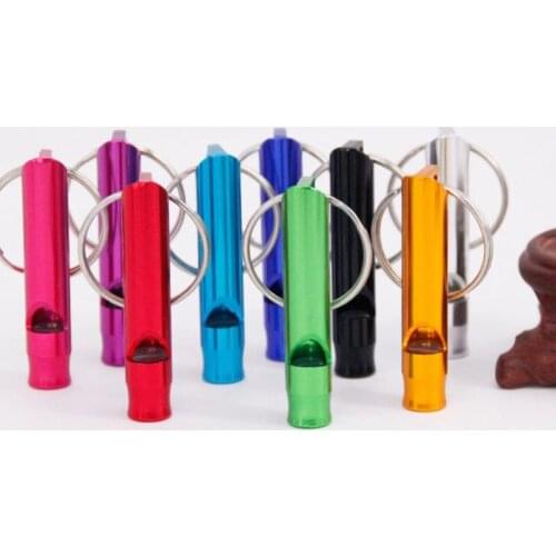 500pcs Mini Aluminum Alloy Whistle Keyring Keychain For Outdoor Emergency Survival Safety Sport Camping Hunting NO191