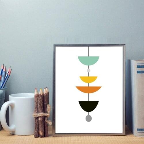 No Frame Mid-Century Art Scandinavian Poster Modern Print Minimal Print Nordic Poster Printable Geometric Art LZ493