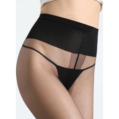 KASURE Nylon Woman Mesh tights 1D Thin Summer nude tights Transparent Slim High Waist Female Woman Pantyhose