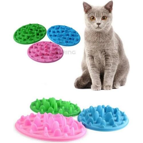 Eating Bowl Pet Puppy Dog Cat Slow Feeder Choke Bloat Anti Slip Water Bowl Feed Dish Cat Bowl