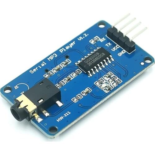 1pcs YX6300 UART Control Serial MP3 Music Player Module AVR/ARM/PIC for arduino YX6300 Module