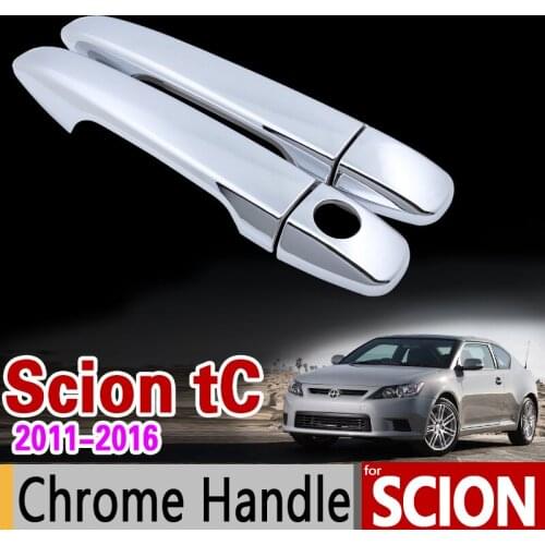 For Scion tC for Toyota Zelas 2011-2016 Chrome Handle Cover Trim Set AGT20 2012 2014 2015 Car Accessories Stickers Car Styling
