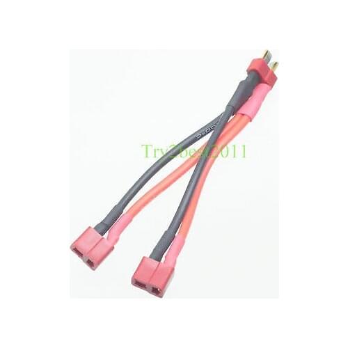 Deans Style T-Plug Parallel Y- Harness one male two female Lipo RC Battery ESC