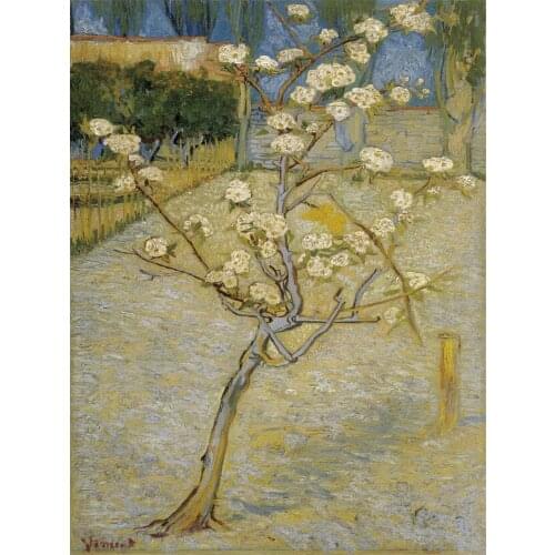 Landscape Van Gogh Pre-Printed 11CT Cross Stitch Embroidery Full Kit DMC Threads Handmade Sewing Painting Knitting Decor