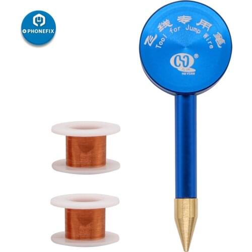 0.02mm Jumper Wire Pen BGA Welding Assistant Tool Jumper Wire Soldering Repair Tool for Mobile Phone Motherboard Repair