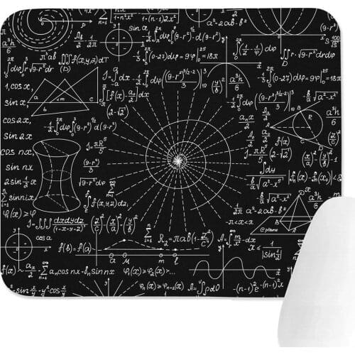 Family Game Office Mousepad Math Equations Science Chemistry Cute Comfortable Non-Slip Rubber Rectangular Mouse Pad