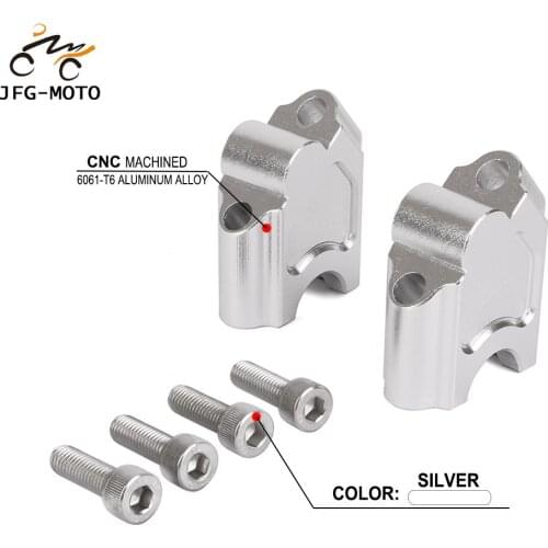Motorcycle CNC Fat Bar Handlebar Riser Clamps Adapter For BMW F700GS 2013-2017 F650GS 2008-2017 F 700GS 650GS 700 650 GS
