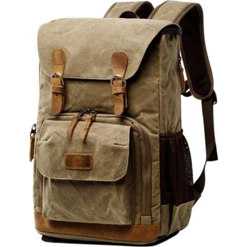 Camera Bag Backpack Waterproof Photography Outdoor Water Resistant Canvas Bag Camera Accessories