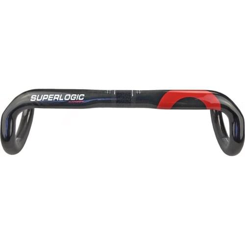 Bike UD Carbon Road Handlebar Bicycle out Winding Handlebars 31.8mm Red/Black/Silver Carbon Handlebars bent bar 400/420/440