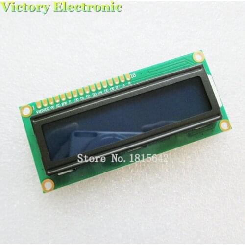 LCD1602 LCD monitor 1602 5V Blue Screen White Code Blacklight 16x2 Character LCD Display Module HD44780 1602A Wholesale