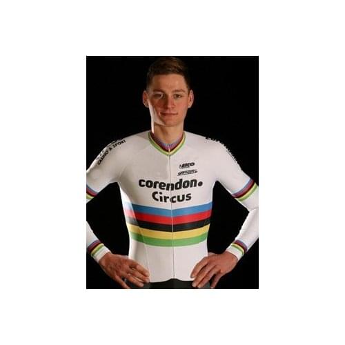 Winter Thermal Fleece Cycling Jerseys Warm 2019 CORENDON-CIRCUS Team Mtb Long Sleeve Men Bike Wear Cycling Clothing