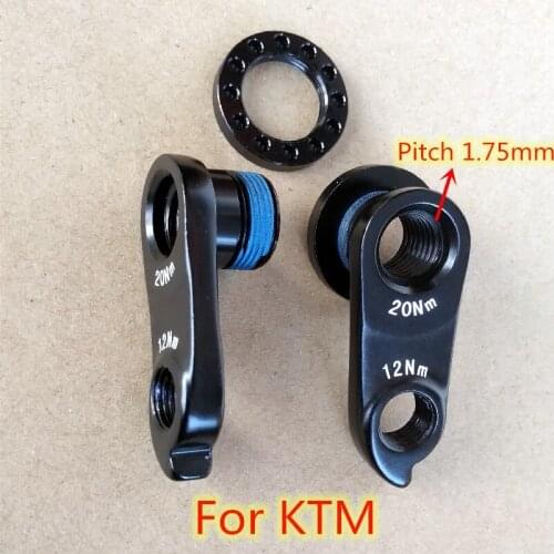2set Bicycle derailleur hanger For KTM axle M12*P1.75 KTM Myroon Prestige KTM 10-40 Bark MECH dropout mountain bike frame carbon