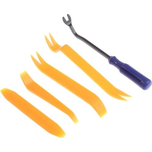 5PCS Auto Tools Car Trim Removal Tool Kit Panel Door Fastener Auto Dashboard Remover Set Car Installer Pry Repair Kit Tools