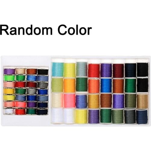 60pcs Mixed Colors Sewing Thread Set Metal Bobbins Thread Spools for Household Sewing Machines