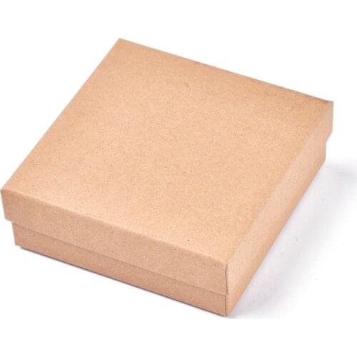 8pcs Kraft Cardboard Jewelry Boxes For Bracelet Necklace Watch jewelry making Packaging Display Gifts Box 11.2x11.2x3.8cm