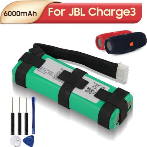 Original Replacement Battery GSP872693 03 GSP1029102A For JBL Charge3 Charge 3 Portable Bluetooth Speaker Batteries 6000mAh
