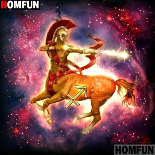 HOMFUN Full Square/Round Drill 5D DIY Diamond Painting "constellation" 3D Diamond Embroidery Cross Stitch Home Decor A19398