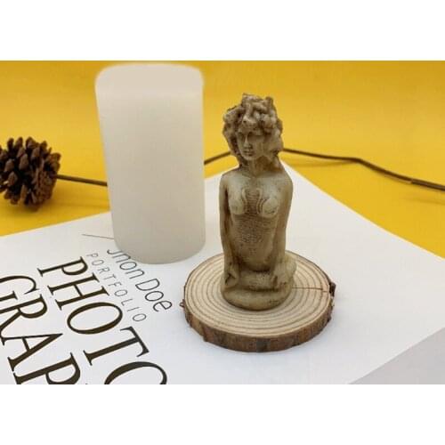 Goddess Medusa Epoxy Resin Mold Aromatherapy Plaster Silicone Mould DIY Crafts Home Ornaments Decorations Casting Tools