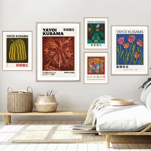 Decoracion Salon Casa Anime Pumpkin Mushroom Polka Wall Art Canvas Painting Nordic Posters And Print Wall Picture For Room Decor