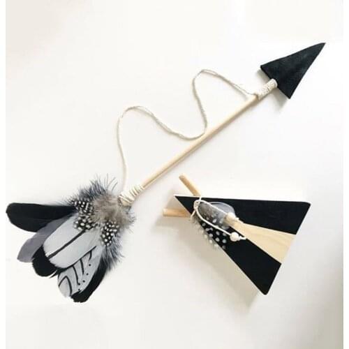 1 PCs Wood Hanging Decoration Feather Baby Room Deco Play Tents Ornament Newborn Bedroom Tent Hanging Arrow Pendant Wall Deco