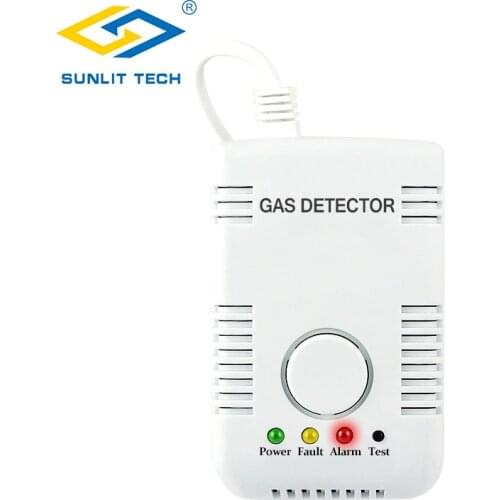 Natural Gas Detector Home Gas Leak Alarm Sensor Combustible Gas Leak Tester LPG Coal Warning For Household Kitchen Security