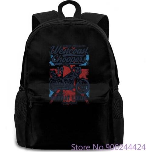 Divertente Uomo Maglietta Con Stampa Motori West Coast Choppers Tuned women men backpack laptop travel school adult