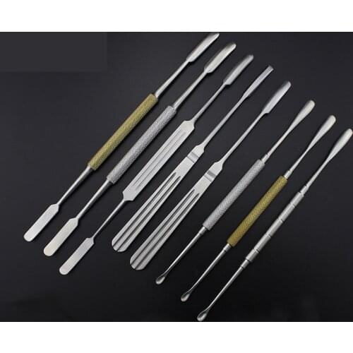 Cosmetic Surgery Nasal Bone Peeler Stainless Steel Nose Comprehensive Instrument Single Head Double Skull Section Scleral Peeler