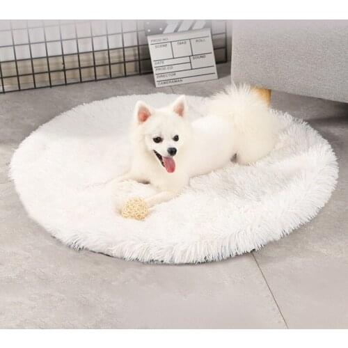 Cat Mat Winter Warm Pet Cat Dog Sleeping Mat Plush Floor Mat Cotton Mat Dog Mat Multi-purpose Dog Car Bed Pet Beds Accessories