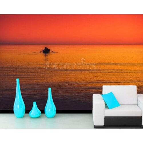 Seascape summer colors 3d photo wallpaper mural papel de parede,living room sofa TV wall bedroom wall papers home decor bar cafe