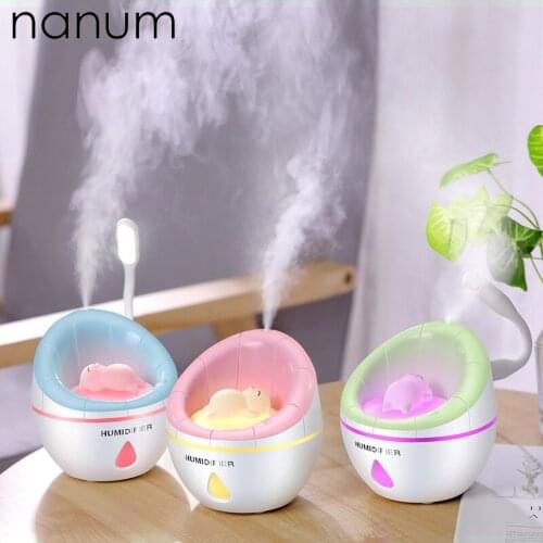 New Aroma Essential Oil Diffuser Creative Sofa Humidifier 350ml Air Purifier LED Night Light USB Mini Fogger Car Air Freshener