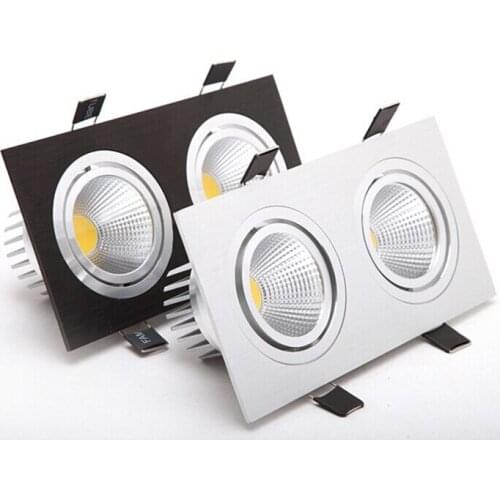 Wholesale 20W Double Faces Dimmable Led COB Down Lights Lamp 120 Beam Angle Nature/Warm/Cool White Led lamp 85~265V CE&ROHS