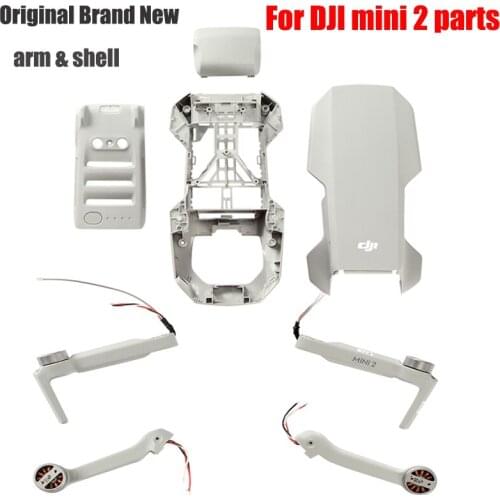 Original For DJI Mini 2 Left Right Front Rear Motor Arm Upper Bottom Body Shells Top Cover Brand New Mavic Mini 2 Repair parts