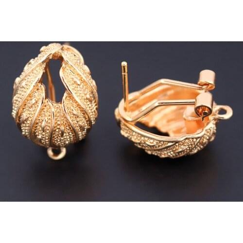 10 pairs Fashion Drop Earrings Making Jewelry Accessories Earrings Connectors Charms Base for DIY African Dangle Hanging Earring