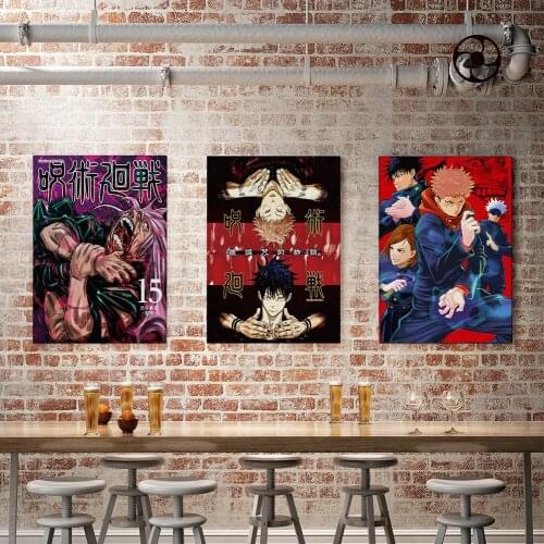 Anime Poster Jujutsu Kaisen Gojo Satoru Poster Japan Fushiguro Meg Wall Art Painting Study Prints Home child boy Room Decoration