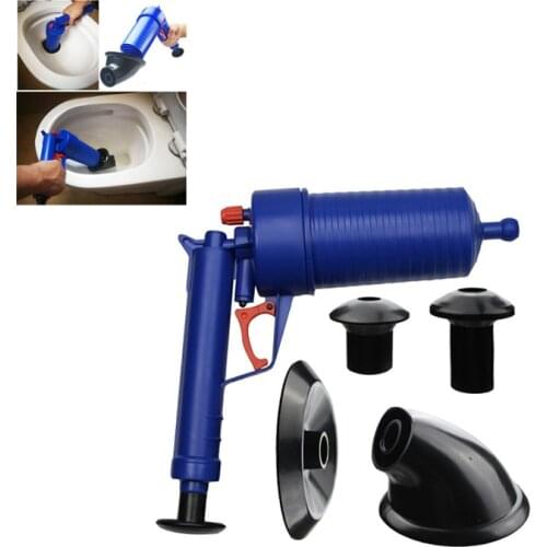 Hot Air Power Drain Blaster gun High Pressure Powerful Manual sink Plunger Opener cleaner pump for Toilets showers for bathroom