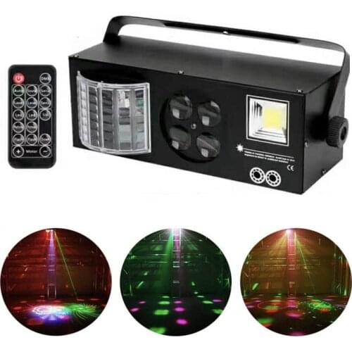 Stage Lights,MARYGEL 4 In 1 Mixed Effect Sound Activated RGBW LED Pattern Light