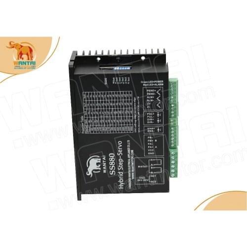 Closed Loop Servo Motor Driver SS880, 8.2A, 20-80VAC or 36-110VDC. for Nema 34 servo motors,Wantai CNC engraver, cutter