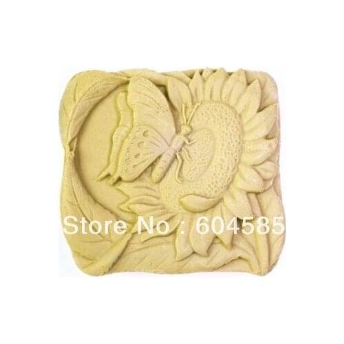 Butterfly on Sunflower Craft Art Silicone Soap mold Craft Molds DIY Handmade soap molds