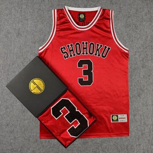 Slam Dunk Shohoku High School No.3 Akagi haruko Cosplay Vest Basketball Jersey