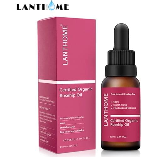 Pure Organic Rosehip Oil Acne Scar Serum for Rejuvenating Stretch Marks Whitening Moisturizer Anti-Aging Rose Hip Essential Oil