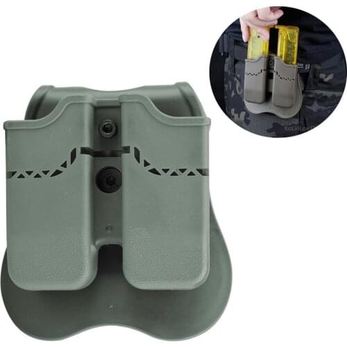 Tactical Quick Draw Double Magazine for PT 92 96 ETC MOLLE Style Magazine Pouch Belt Holster Multiple Colors Available