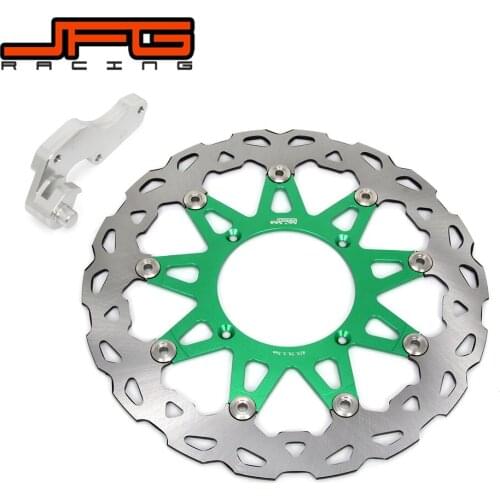 Motorcycle 320MM Flaoting Brake Disc With Bracket For KAWASAKI KX KXF KLX KX125 KX250 KX250F KX450F KLX450R Dirt Bike